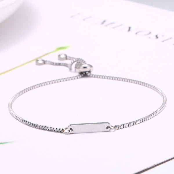 Engraved Bracelet Birthday Gift for Wife