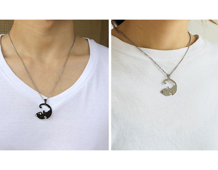 Best Friends Bestie Engraved Necklaces Gift for 2