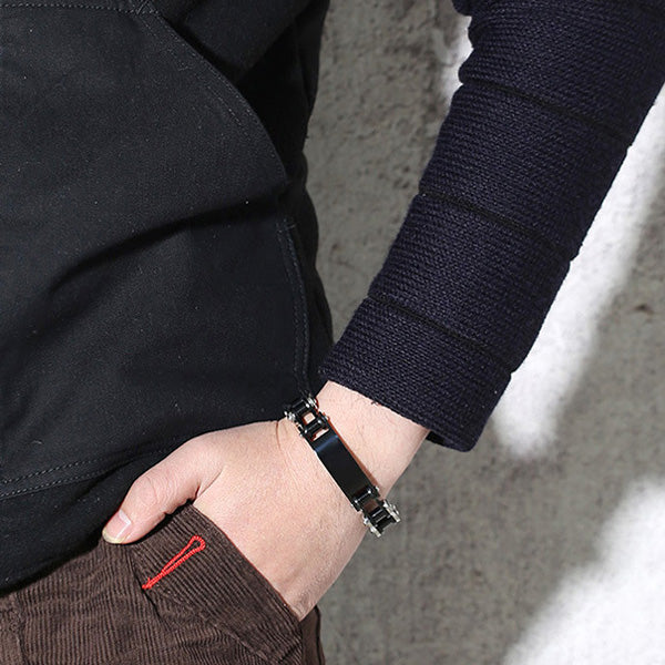 Customized Relationship Bracelet for Him Stainless Steel