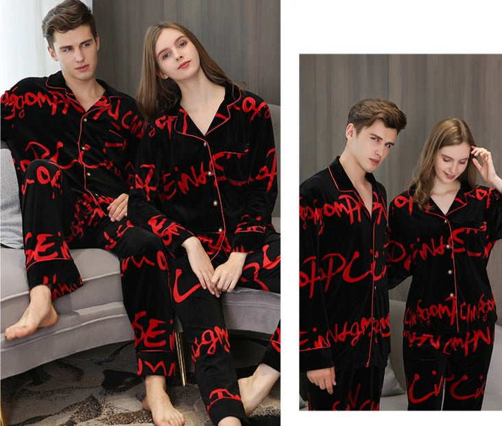 Wedding Nightwear Flannel PJs for Bride and Groom