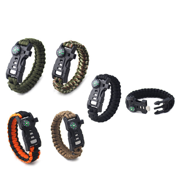 Survival Paracord Fire Lighter Bracelet Gift for Campers