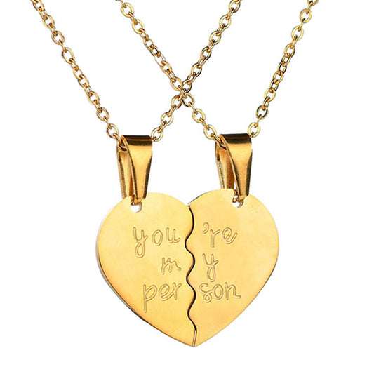 Engraved Hearts Relationship Promise Couples Jewelry