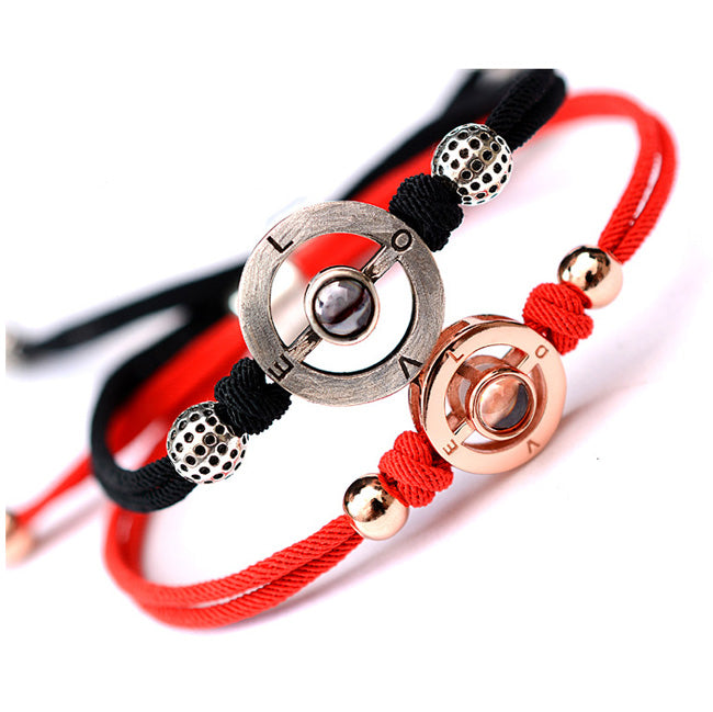 Light Projection Matching Friendship Bracelets Set