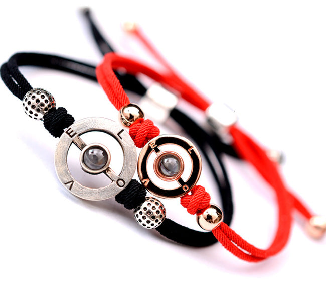 Light Projection Matching Friendship Bracelets Set