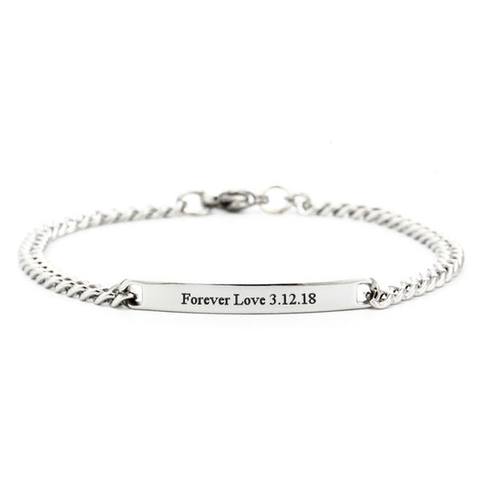 Custom Engraved Bracelet Birthday Gift for Her