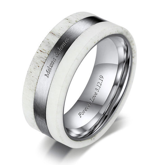 Custom Engraved Men's Ring - 8.5mm