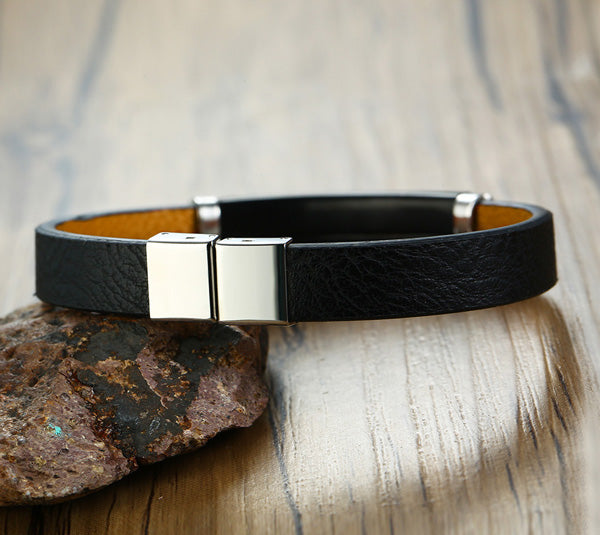 Personalized Love Leather Bracelet for Men