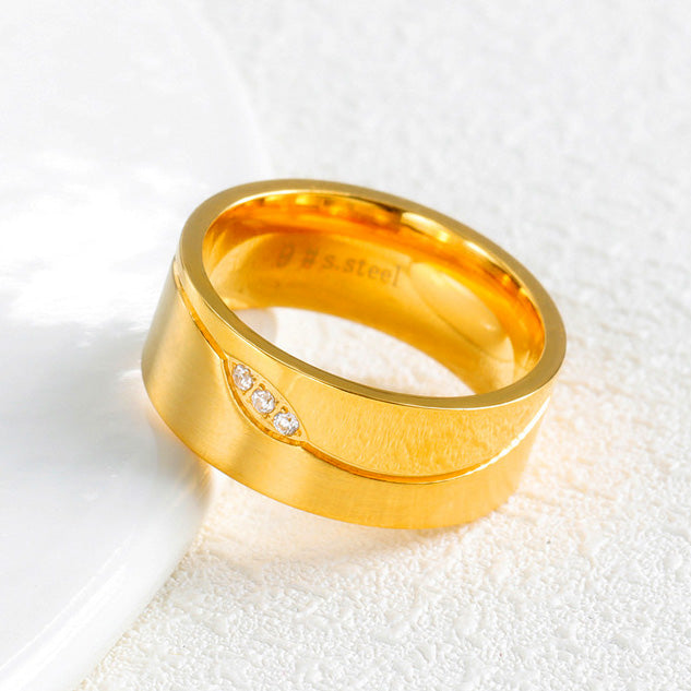 Wedding Band for Men with Names Engraved 8.5mm