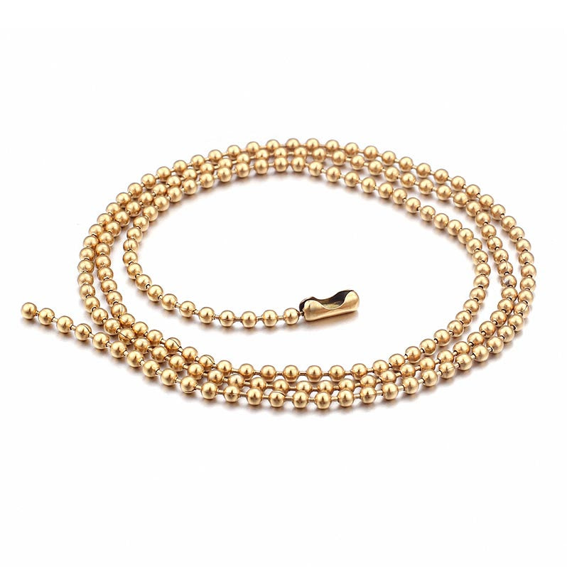 Ball Chain Necklace for Pendant Stainless Steel