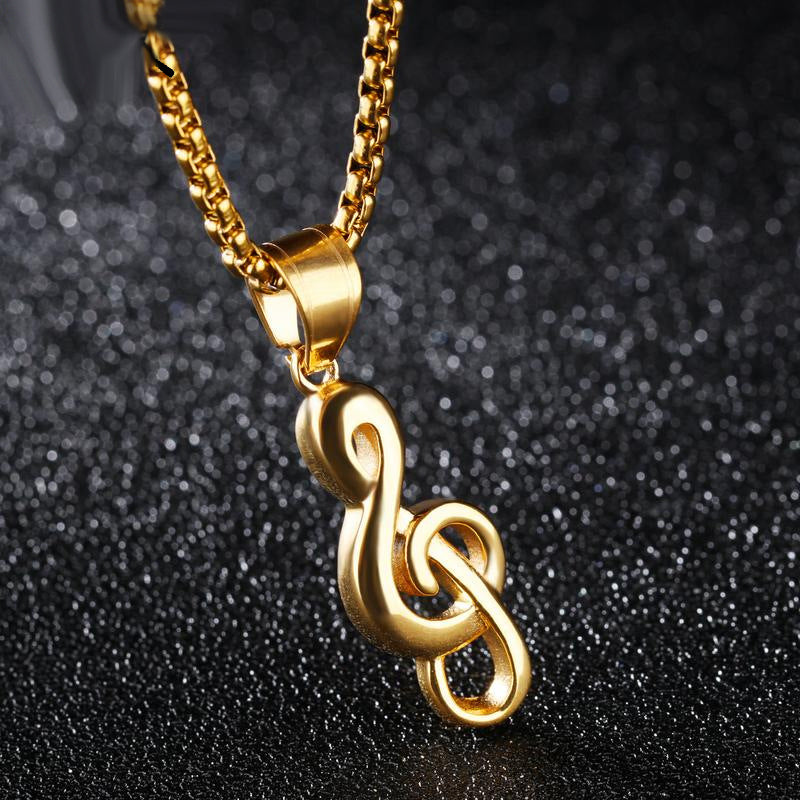 Custom Engravable Necklace Gift for Musician