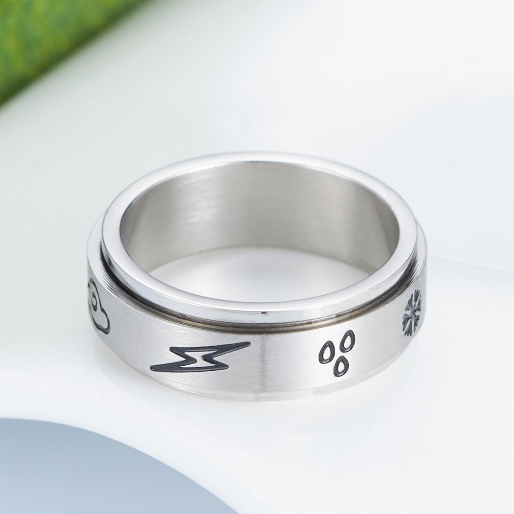Custom Engraved Fidget Spinner Ring