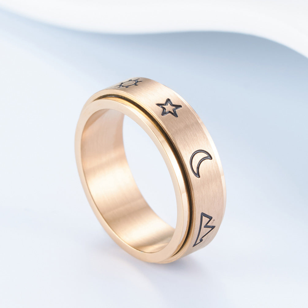 Custom Engraved Fidget Spinner Ring