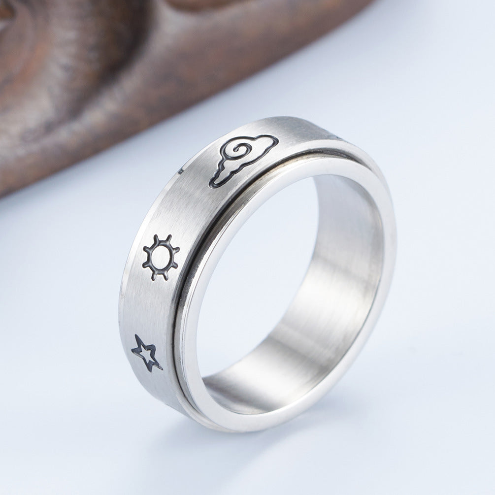 Custom Engraved Fidget Spinner Ring