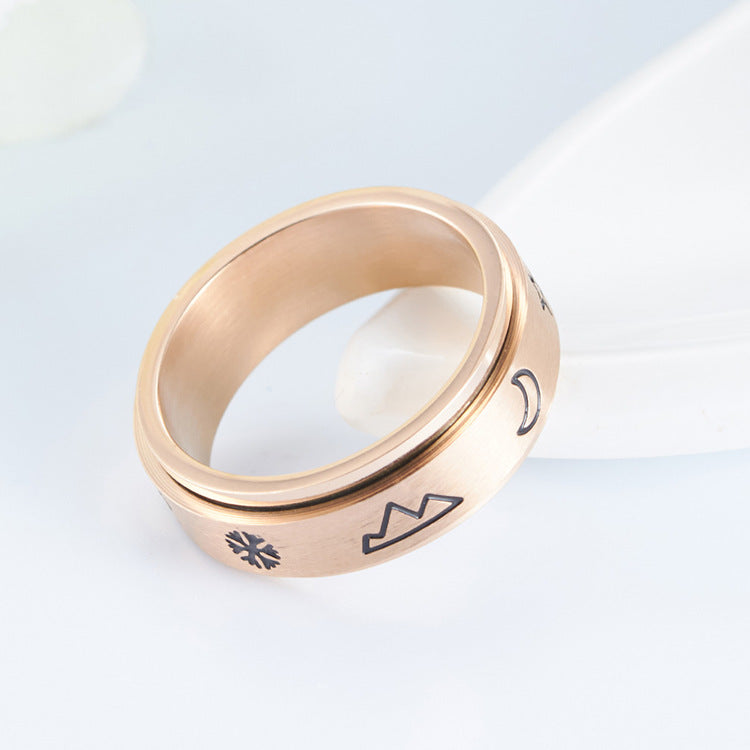 Custom Engraved Fidget Spinner Ring