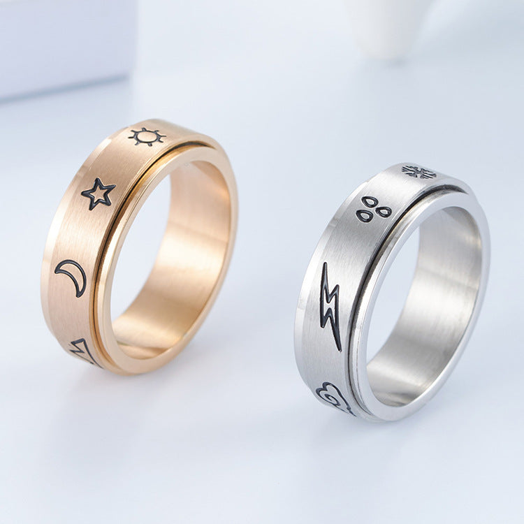 Custom Engraved Fidget Spinner Ring