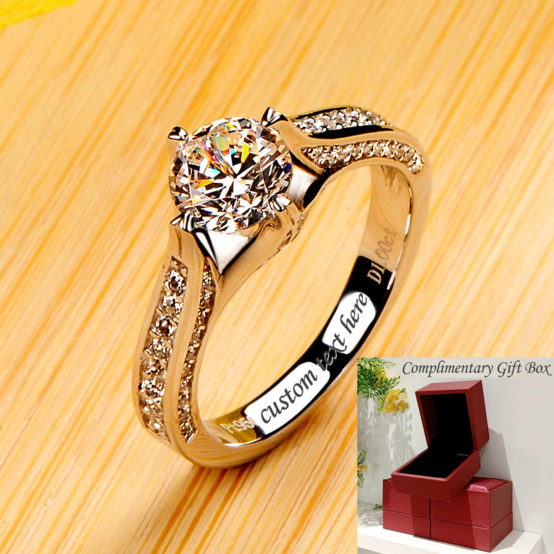 1 Carat Lab Grown Diamond Ring for Her