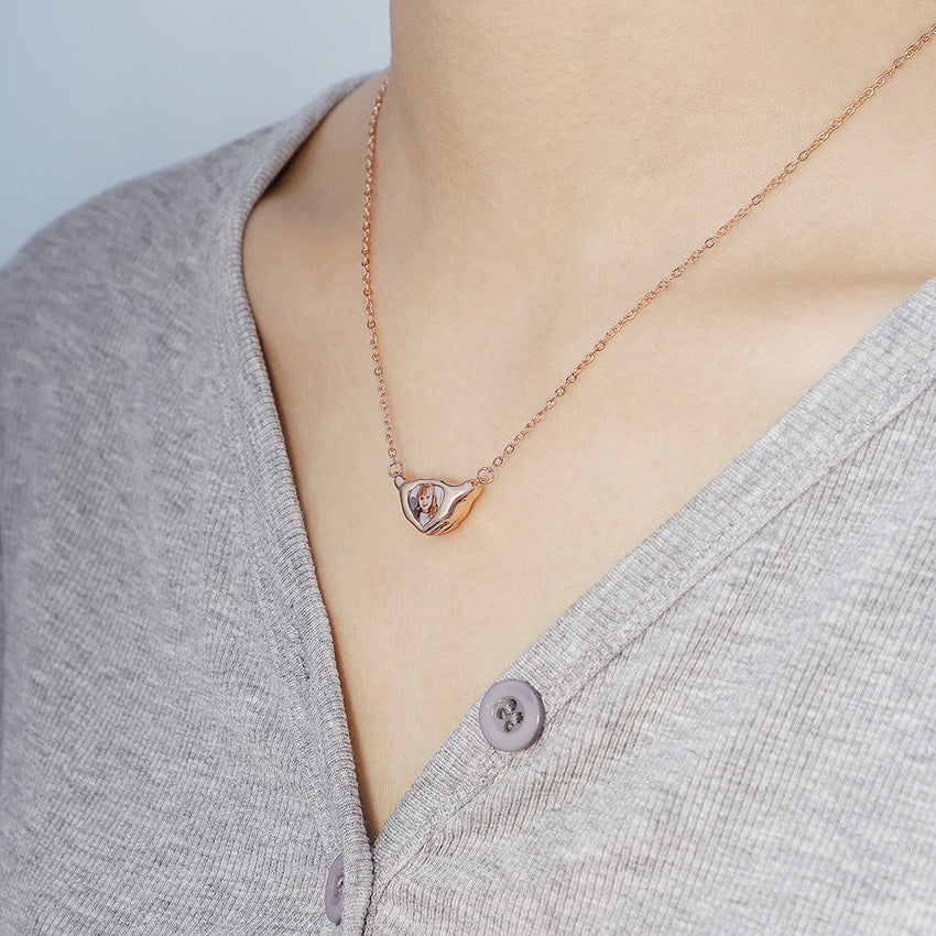 Personalized Photo Print Charm Necklace for Her