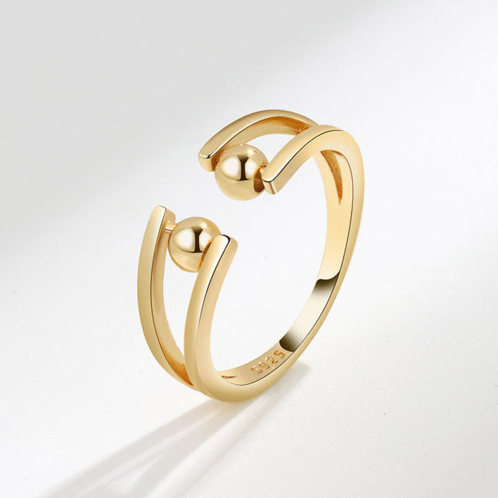 Beads Spinner Fidget Ring for Her