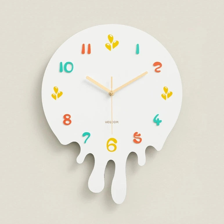 Minimalist Analog Silent Melting Wall Clock