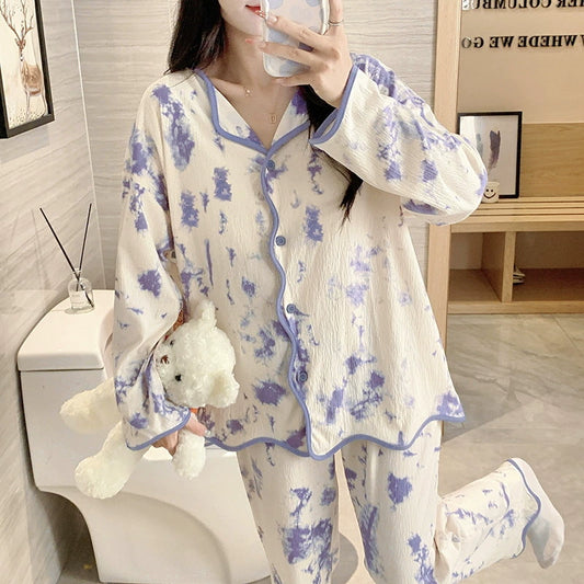 Long-Sleeve Fashion Pajamas 100% Organic Cotton