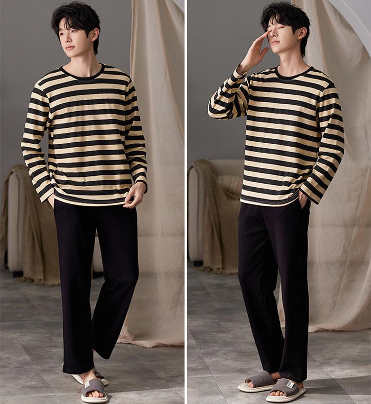 Striped Couples Pajamas Set - 100% Premium Cotton