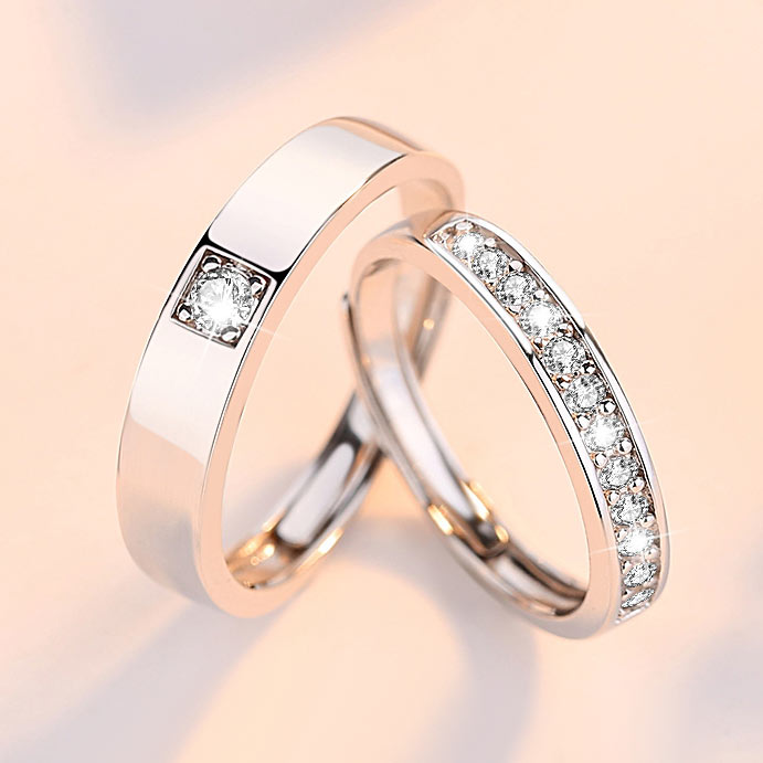 Custom Engraved Matching Wedding Bands for 2