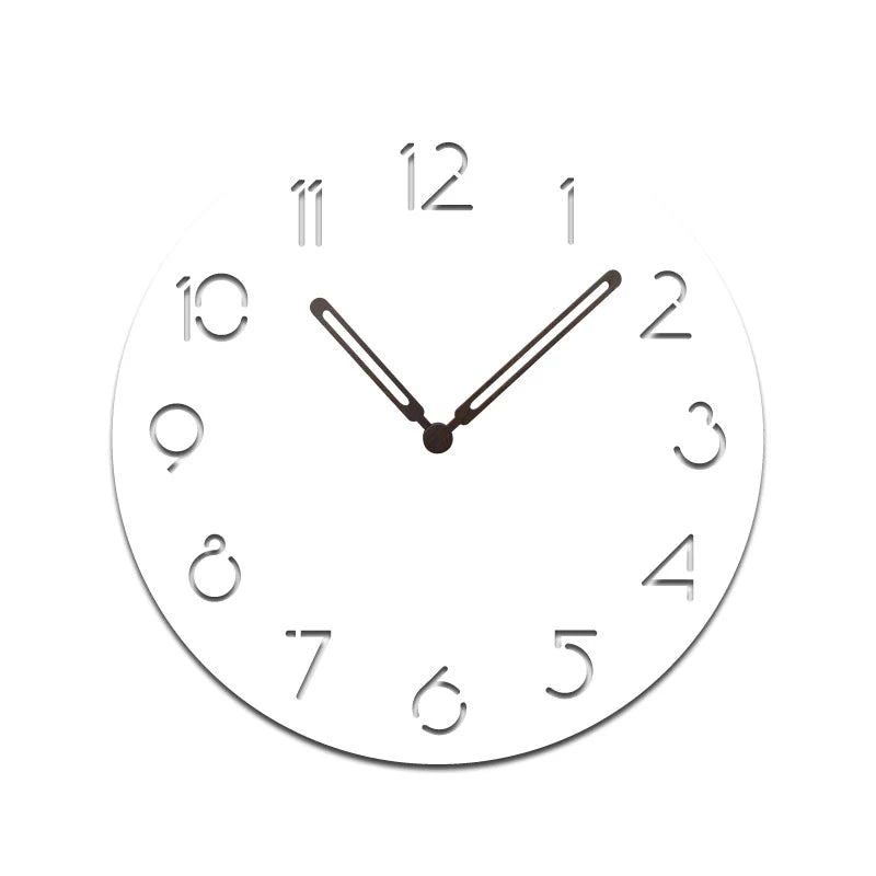 Atmospheric LED Light Silent Wall Décor Clock – Modern Minimalist with Remote Control
