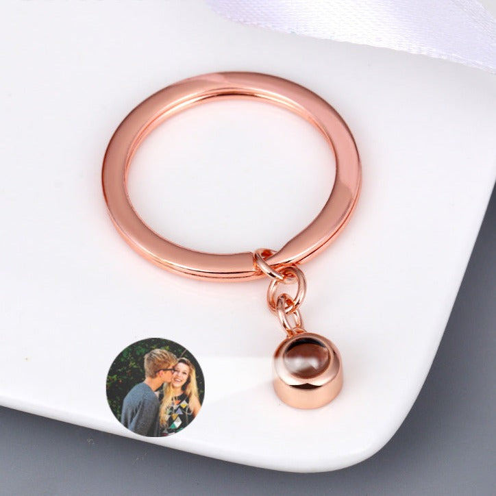 Custom Photo Projection Keychain – Personalized Memory Keeper