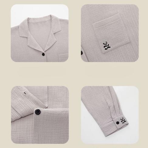 Modern Couples Pajamas Set - Double Layered A-Grade Cotton