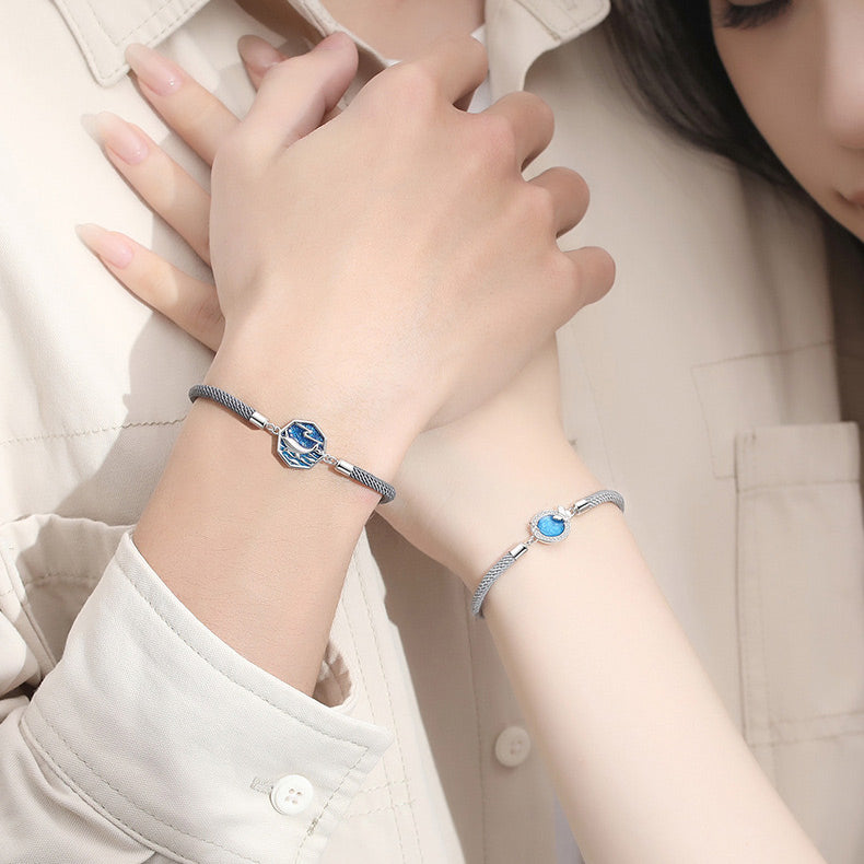 Matching Charm Bracelets for Him and Her