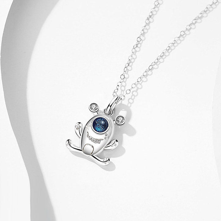 Cute Aliens Matching Necklaces Set for 2