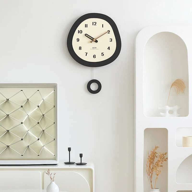 Gullei™ Modern Wall Decor Round Pendulum Clock