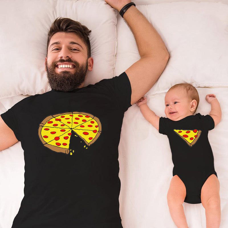 Gullei Matching Funny Dad Baby Tshirts Set Anti Allergic Cotton