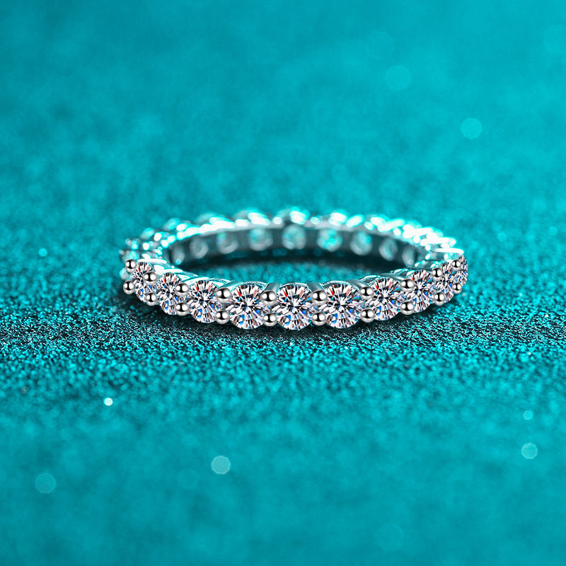 2 Carats Moissanite Stackable Women Ring