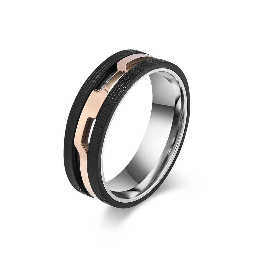Custom Comfort Fit Beveled Mens Ring 8mm