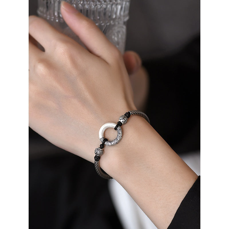 Personalized Vintage Ring Bracelet for Men