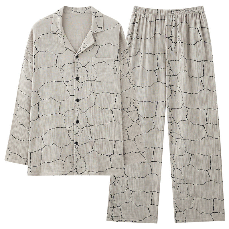 100% Cotton Matching Comfortable Couples Pajamas Set