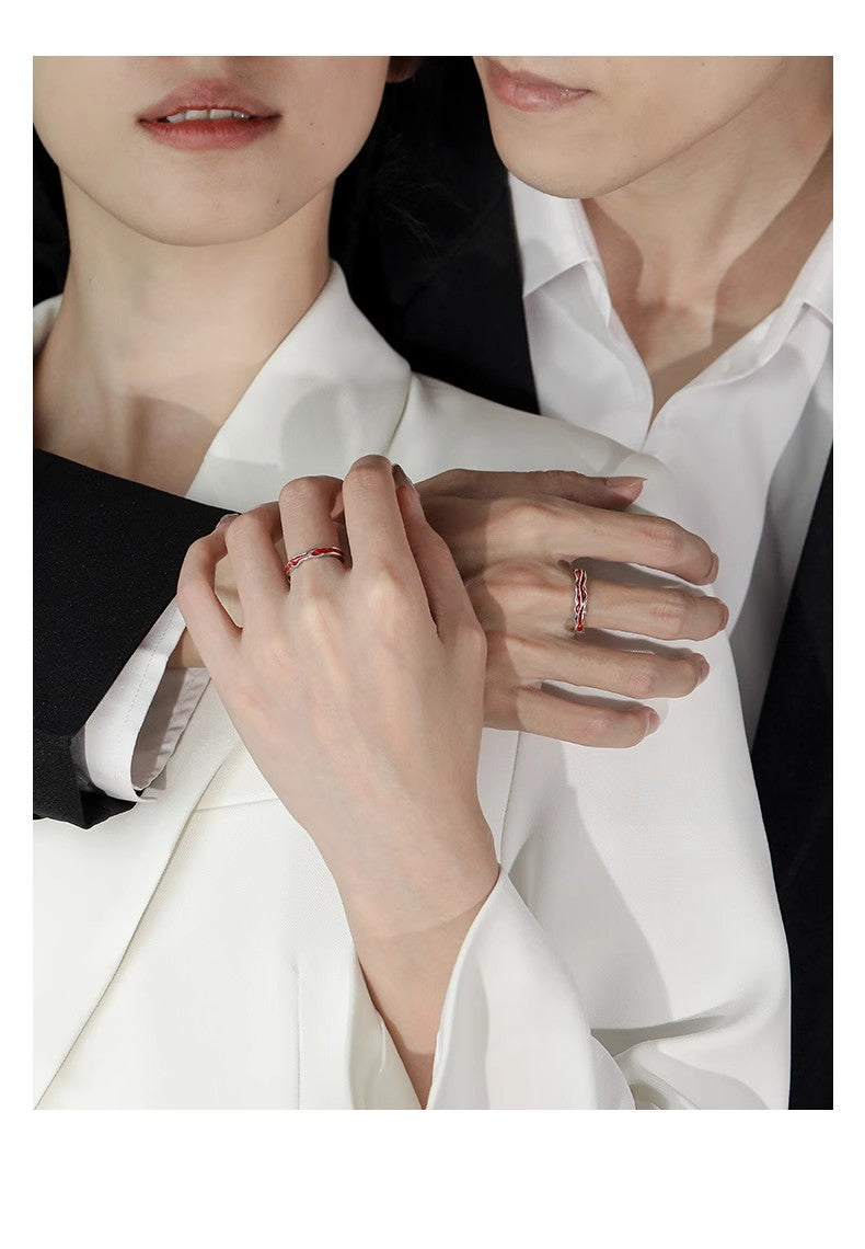 Engraved Couple Marriage Rings Matching Set