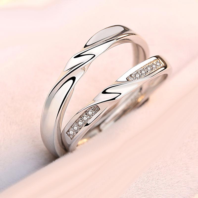 Custom Matching Wedding Rings Set for Two