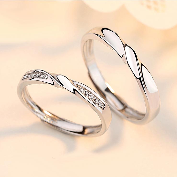 Minimalist Wedding Rings Set for Men and Women – Gullei