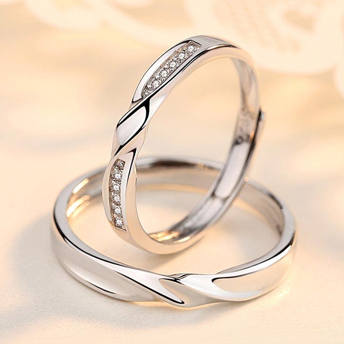 Custom Matching Wedding Rings Set for Two