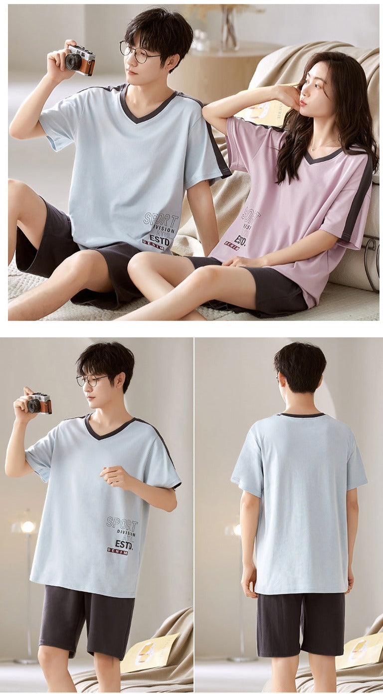 Matching Summer Sleepwear for Couples Set of two