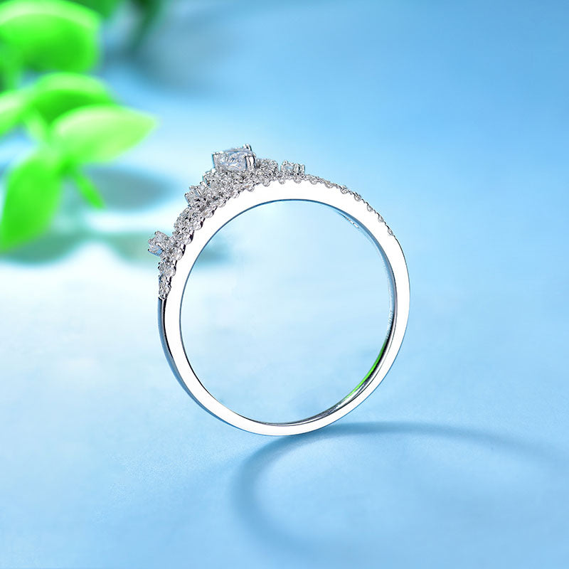 0.3 Carat Lab Created Diamond Crown Ring