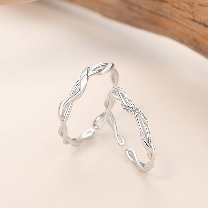 Matching Mobius Wedding Bands for Couples