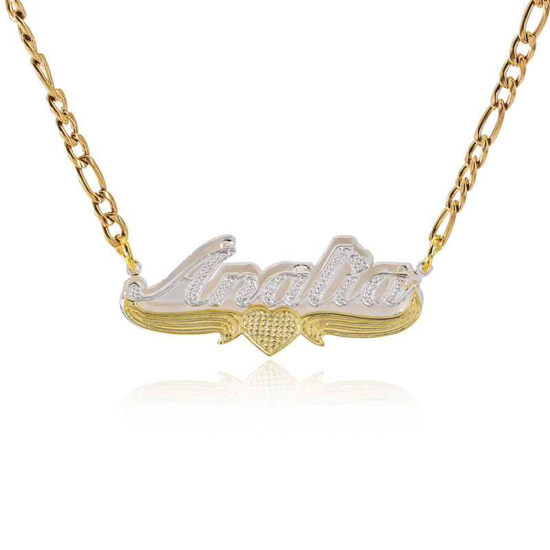 Fancy Custom Name Pendant Necklace for Her