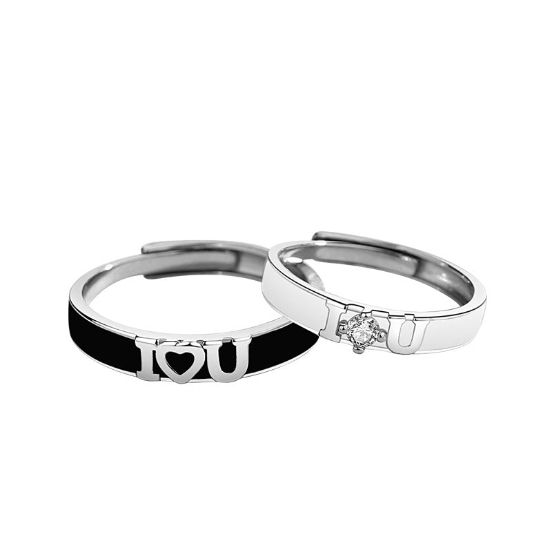 I Love you Couple Promise Rings Set for Two