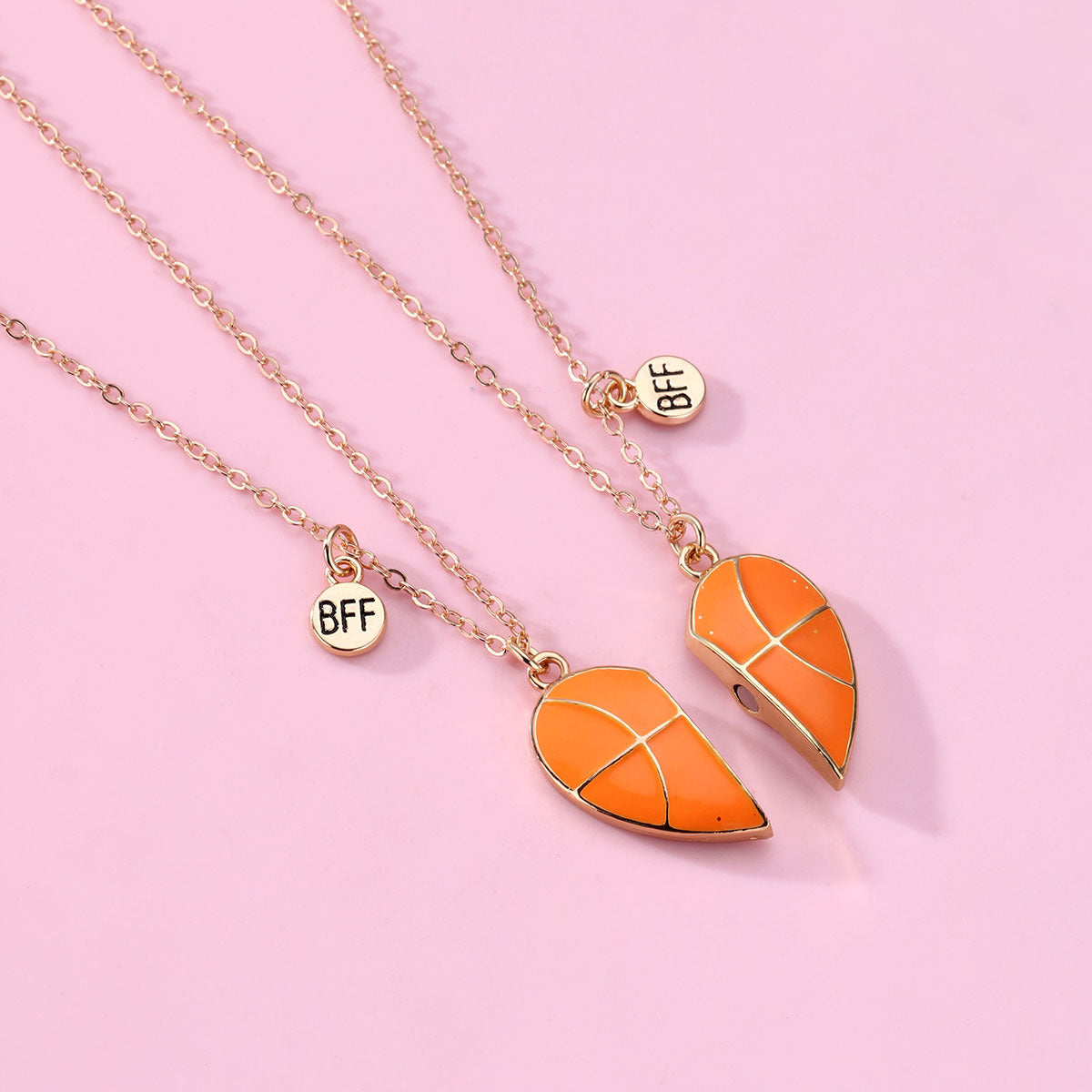 Magnetic Bff Friendship Necklaces Gift for Basketball Fans