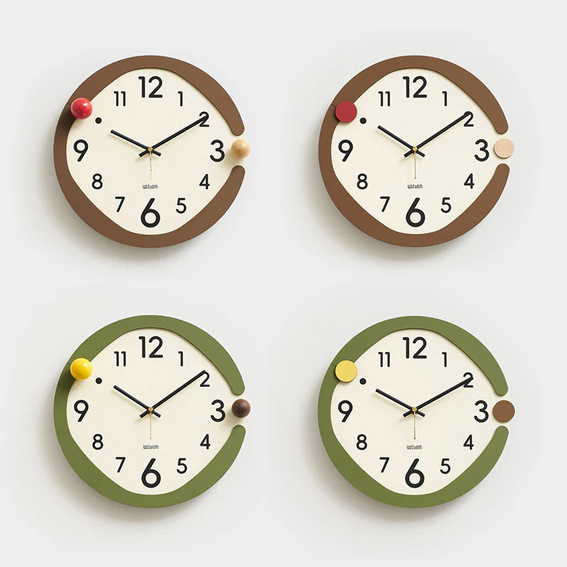 Minimalistic Nordic Wall Décor Silent Clock – Elegant and Quiet Design