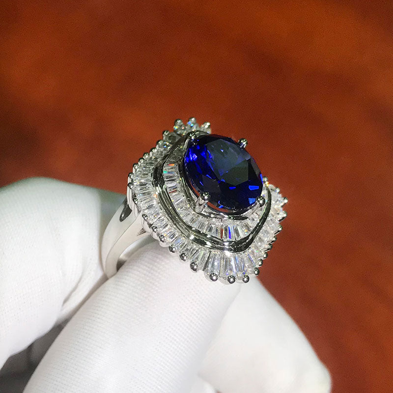 4 Carats Marquise Cut Lab Created Diamond Ring