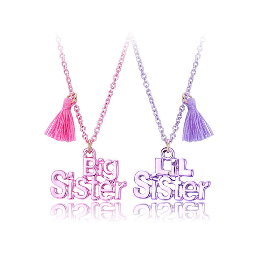 Big Sister Little Sister Matching Necklaces Gift